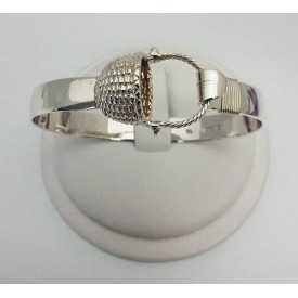 RA72348MBSS Twisted Handle Nantucket Basket Bangle 